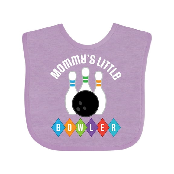 Inktastic Bowling Mommys Little Bowler Boys or Girls Baby Bib
