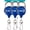 Blue, variant on Fly Fishing Zinger Retractor for Anglers Vest, Pack of 3 - Fishing Gear and Equipment for Nippers, Forceps, Fly Float Ant, Belt Loops & Backpack