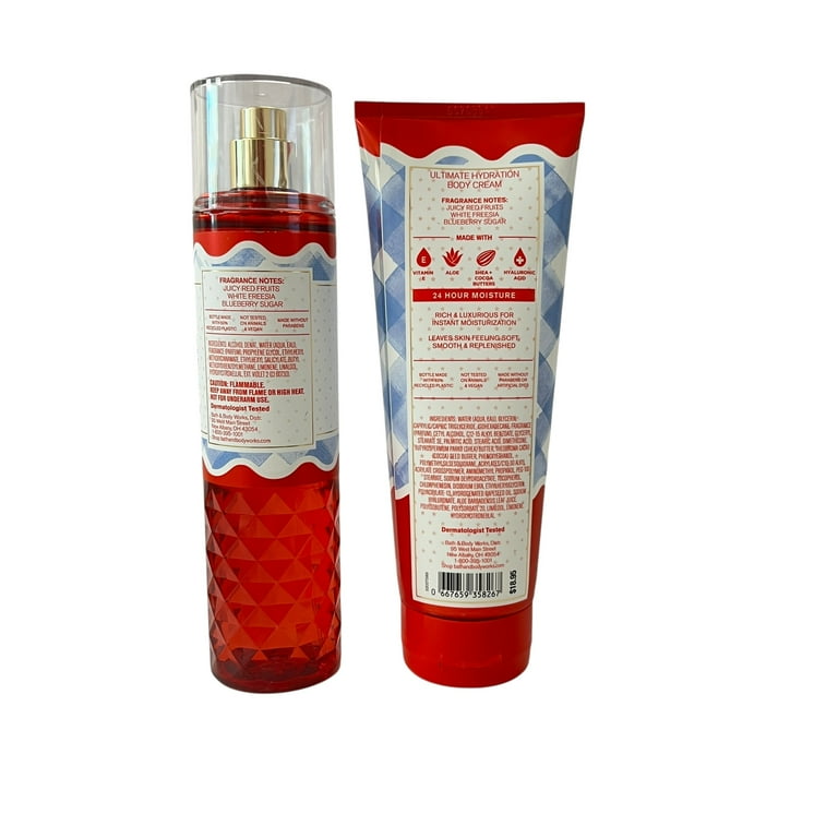 Bath & Body Works Gingham All American Mist & Body Cream Set