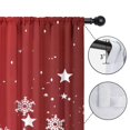 thumbnail image 4 of Blackout Kids Curtains,Red Christmas Snowflake Pattern Childrens Insulated Curtains Set Of 2,Bedroom Essentials,Toddler Room Decor 42"x63", 4 of 5