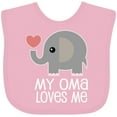 thumbnail image 3 of Inktastic My Oma Loves Me Grandchild Boys or Girls Baby Bib, 3 of 4