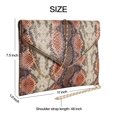 thumbnail image 7 of Modern Fancy Vegan Leather Crossbody Snake Skin Pattern Wallet Clutch Purses for Women, 7 of 7