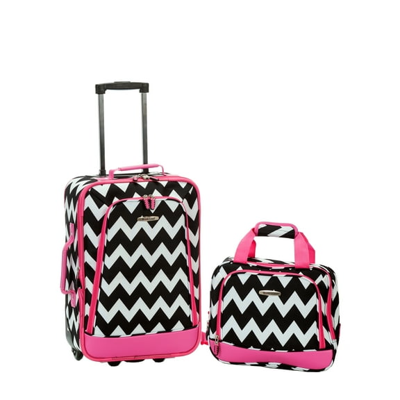 Rockland Fashion Softside Upright 2 Piece Luggage Set F102