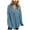 Blue, variant on Women Blouses Elegant Casual Winter Loose Fit Hooded Long Sleeve Batwing Off the Shoulder Drawstring Solid Color Leisure Polyester Sweatshirts Hoodies(Blue,S)