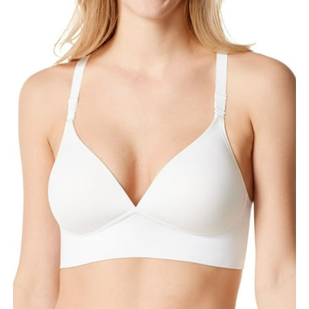 Women's Warner's RM3741A Elements of Bliss Wire-Free Contour Wide Band Bra  (White 38D) 