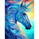 thumbnail image 1 of Pintura de diamante 5D DIY Wdftyju unicornio luz fluida 30x40cm, 1 of 9
