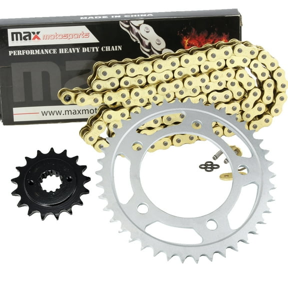 Max Motosports Gold O-Ring Chain Sprocket Kit 2001 2002 2003 2004 2005 2006 2007 Honda VT750 DC Shadow Spirit