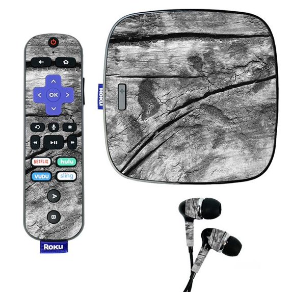 Skin Decal Wrap Compatible With Roku Ultra Sticker Design Dead Wood