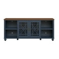 thumbnail image 3 of FESTIVO Vintage TV Stand with Carved Doors for Large Size TV 70"W x 30"H x 15.5"D - Navy, 3 of 6