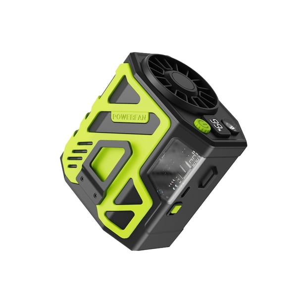 Ventilador Portátil Recargable Ventilador de Cintura Portátil 6000Mah Ventilador de Collar Recargable con Operación de 24 Horas, Velocidad de 3 Velocidades 1-100, Adecuado para el Trabajo Al Aire Libr