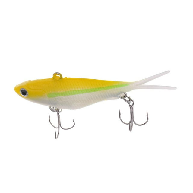 koolsoo Queue Fourchue Pêche s Jaune Artificiel