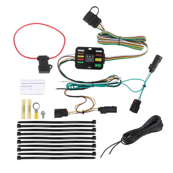 4 Pin Trailer Wiring Harness 56322 Towing Hitch Wiring Kit for Chrysler Pacifica 2017 2018 2019 2020 2021 Connector Towing Harness Converter