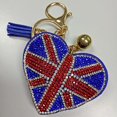thumbnail image 3 of Llaveros con bandera de Inglaterra, llavero de bolso, colgante de regalo, decoraciones (bandera del Reino Unido), 1 Uds. Rojo Verde, 3 of 5