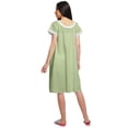 thumbnail image 4 of Moomaya Chemise de Nuit en Popeline de Coton pour Femmes, Col Rond Imprimé, 4 of 4