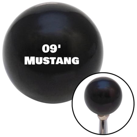 American Shifter White 09 Mustang Black Shift Knob with M16 x 1.5 Insert Shifter Auto Manual Brody