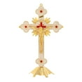 thumbnail image 3 of Estatuilla de crucifijo Crucifijo de pie Cruces santas católicas Crucifijo con soporte Crucifijo de Jesús para decoración del hogar Altar , B B, 3 of 8