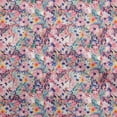 thumbnail image 1 of oneOone Polyester Spandex Medium Blue Fabric Florals Sewing Craft Projects Fabric Prints By Yard 56 Inch Wide, 1 of 4