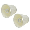 thumbnail image 4 of Fabric Lampshade Beige Silver Edge Craft European Style Simple Lamp Shade for E14 Screw Candlestick Lamp, 4 of 16