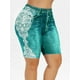 thumbnail image 1 of Además impresión tribal Tamaño de imitación de pantalones cortos de mezclilla Rosegal Pantalones cortos de talla grande, 1 of 5