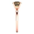 thumbnail image 3 of 2 ct Round Cut Simulated Champagne Diamond Solitaire Engagement Ring for Women in 18K Rose Gold, 3 of 5
