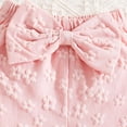 thumbnail image 3 of Ulanda Kid Girl Clothes Shorts Set 2 Piece Outfits Summer Casual Short Sleeve Top and Shorts Set for Girls 4-7 (Pink, 9-12 Months), 3 of 5