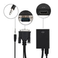 thumbnail image 4 of Cable adaptador convertidor VGA macho a HDMI hembra, paquete de 2, salida 1080P HD+audio TV AV HDTV, 4 of 5