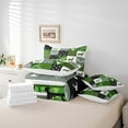 thumbnail image 6 of Manfei Wildlife Deer 7-Piece Bedding Comforter Set,Geometric Buffalo King Bedding Sets,Black Green Ultra Soft Bed Sheets,Super Cozy Abstract Room Decor,Reversible, 6 of 8