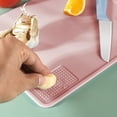 thumbnail image 3 of TaTaai 1Pcs Cutting Board Double Sided With knife, Cutting Board for Kitchen,Food-Grade, Stainless Steel and Wheat Straw PP,Easy to Clean Large Cutting Board,non toxic Chopping Board, 3 of 5