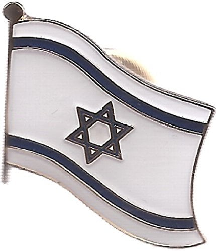 ISRAELI SYMBOL STAR OF DAVID EMBLEM ISRAEL FLAG NEW PIN PINBACK BUTTON GIFT IDEA 