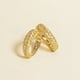 thumbnail image 5 of Anillo trenzado de plata esterlina S925 chapado en oro ligero de lujo vintage anillo de dedo cepillado de moda joyería vintage, 5 of 6