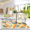 thumbnail image 5 of Carrots with Leave and Dots Dish Drying Mat 18x24 Absorbent Microfiber Draining Rack Pad for Kitchen Counter Sink, 5 of 8