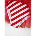 thumbnail image 6 of inhzoy Kids Girls Candy Cane Figure Skating Dress Christmas Dance Costume Tutu Dress Leotard Red 6, 6 of 8