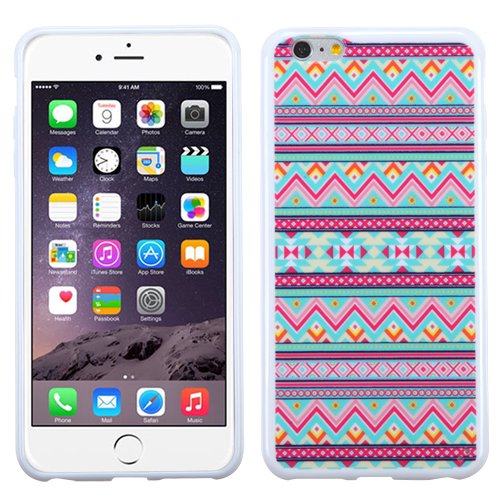 One Piece Durable Hard Flexible Protector Cover Case For Iphone 6 Plus Aztec Tribal Star Geometric Hot Pink Teal Blue Walmart Com