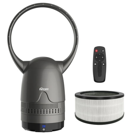 

Mitcent 26 Inch Bladeless Tower Fan with Filter Remote Control Oscillating Black