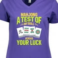 thumbnail image 4 of Inktastic Mahjong Women's V-Neck T-Shirt, 4 of 5