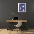 thumbnail image 3 of Wang, Melissa 12x14 White Modern Wood Framed Museum Art Print Titled - Blue Mountains Abstract I, 3 of 4