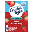 thumbnail image 3 of (4 pack) Crystal Light Drink Mix with Caffeine, 30 Packets, for Convenient On-the-Go Flavorful Hydration, Wild Strawberry Artificially Flavored Zero Sugar, 3.3 oz, 3 of 18