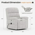 thumbnail image 4 of COLAMY Power Lift Recliner Chair for Elderly, Electric Massage and Heat Sofa with Lift Assistance, 20W USB and Type-C Fast Charging, Beige, 4 of 11