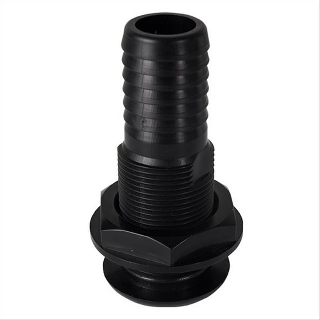 Conector de Montaje A TravéS del Casco de Marino para Manguera de 5/8, 3/4, 1 Pulgada, Accesorios de PlomeríA para Bomba de Achique de Drenaje de , Negro