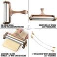 thumbnail image 4 of Zulay Kitchen Wire Cheese Slicer with Adjustable Thickness Stainless Steel - Copper, 4 of 9