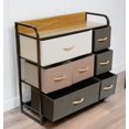 thumbnail image 5 of Nola Home Dresser Storage Organizer, Fabric Drawers Closet Shelves for Bedroom Bathroom with Fabric Bins for Clothing Blankets, 5 of 5