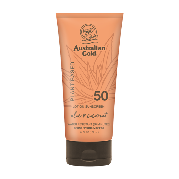 Australian Gold Plant Based Lotion Sunscreen, Aloe & Coconut, SPF 50