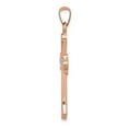thumbnail image 2 of Auriga Fine Jewelry 14K Rose Gold White Rhodium Plated Cross Pendant for Women (L-35mm), 2 of 6