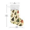 thumbnail image 2 of Haosy Christmas Stockings for Christmas Tree Fireplace Family Holiday Party 18 inch Retro Christmas Trees, 2 of 8