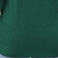 thumbnail image 5 of 3/4 Length Sleeve Womens Tops Summer V Neck Button 3/4 Sleeve Shirts Womens Casual Solid Cotton Like Loose Fits Lightweight Comfy Short Sleeve T Shirt, 5 of 5