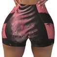 thumbnail image 2 of Picia Graphic Seal On Stripes Printed Workout Shorts for Women Seamless Scrunch Butt Lifting High Waisted Yoga Gym Booty Running Moisture-wicking Short Pants-XX-Large, 2 of 9