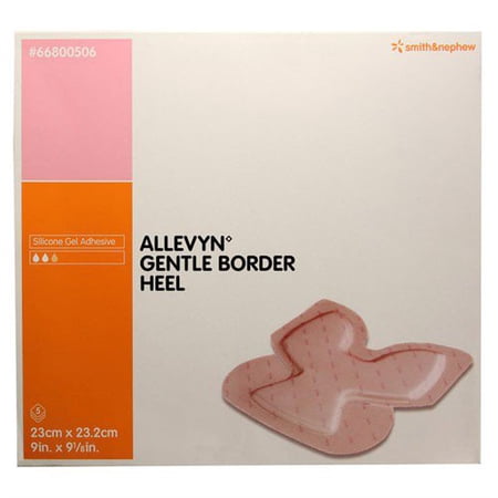 Smith & Nephew 66800506 Allevyn Gentle Border Heel 9 1/10 in. x 9 in. (Box of 5)