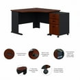 thumbnail image 3 of Pemberly Row 48" Corner Computer Desk in Hansen Cherry - Engineered Wood, 3 of 6