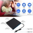 External DVD Drive for Laptop, USB 3.0 Type C DVD Player, Portable