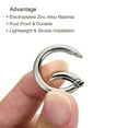 thumbnail image 4 of Unique Bargains Silver Tone Zinc Alloy Spring Gate O Ring Snap Clip Buckle, 10 Pack, 4 of 5